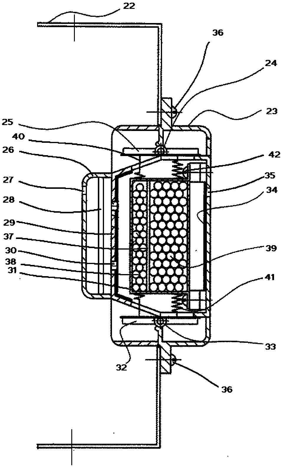 Living livestock transportation container with air inlet and outlet pipeline integration module