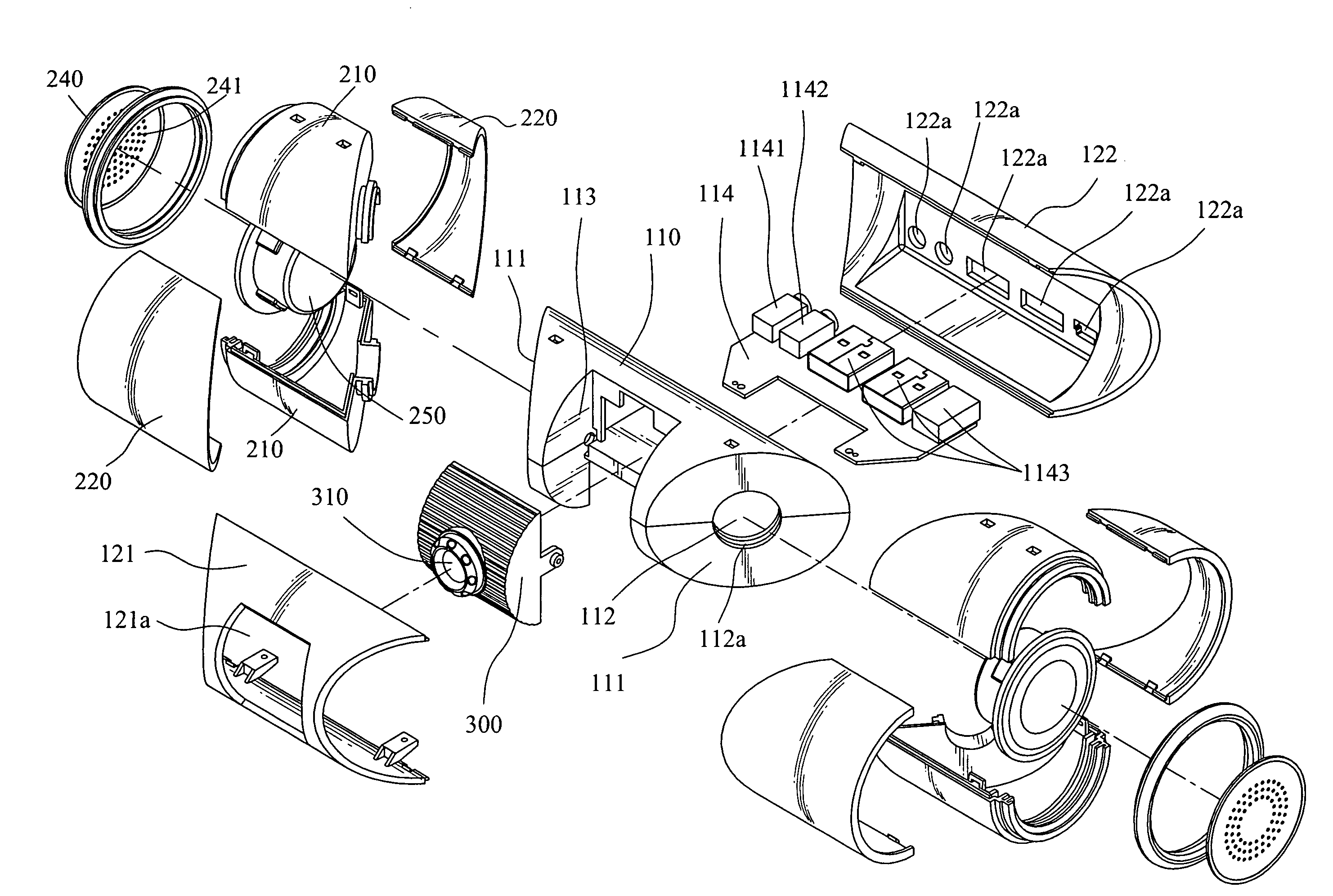 Multifunction camera assembly for a computer