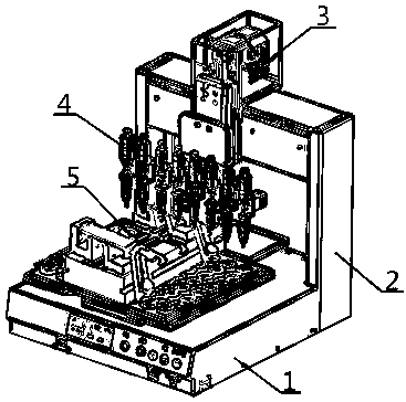 An array type intelligent laser drilling mechanism