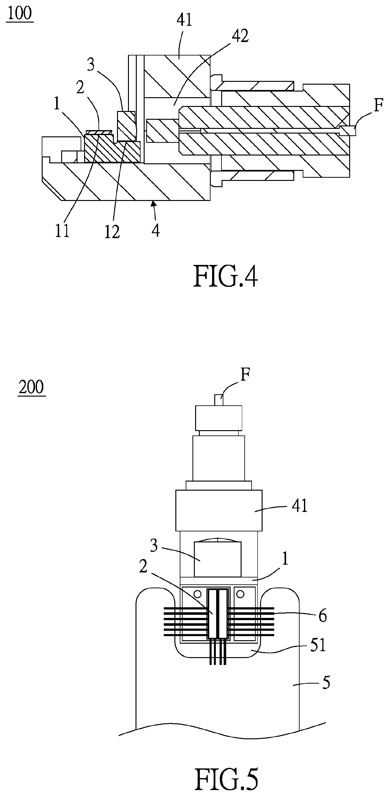 Light receiving and emitting module and light receiving and emitting device