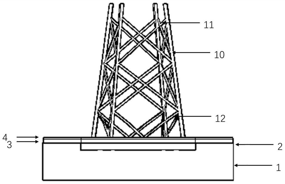 A combined multi-tube jacket foundation structure and its construction method