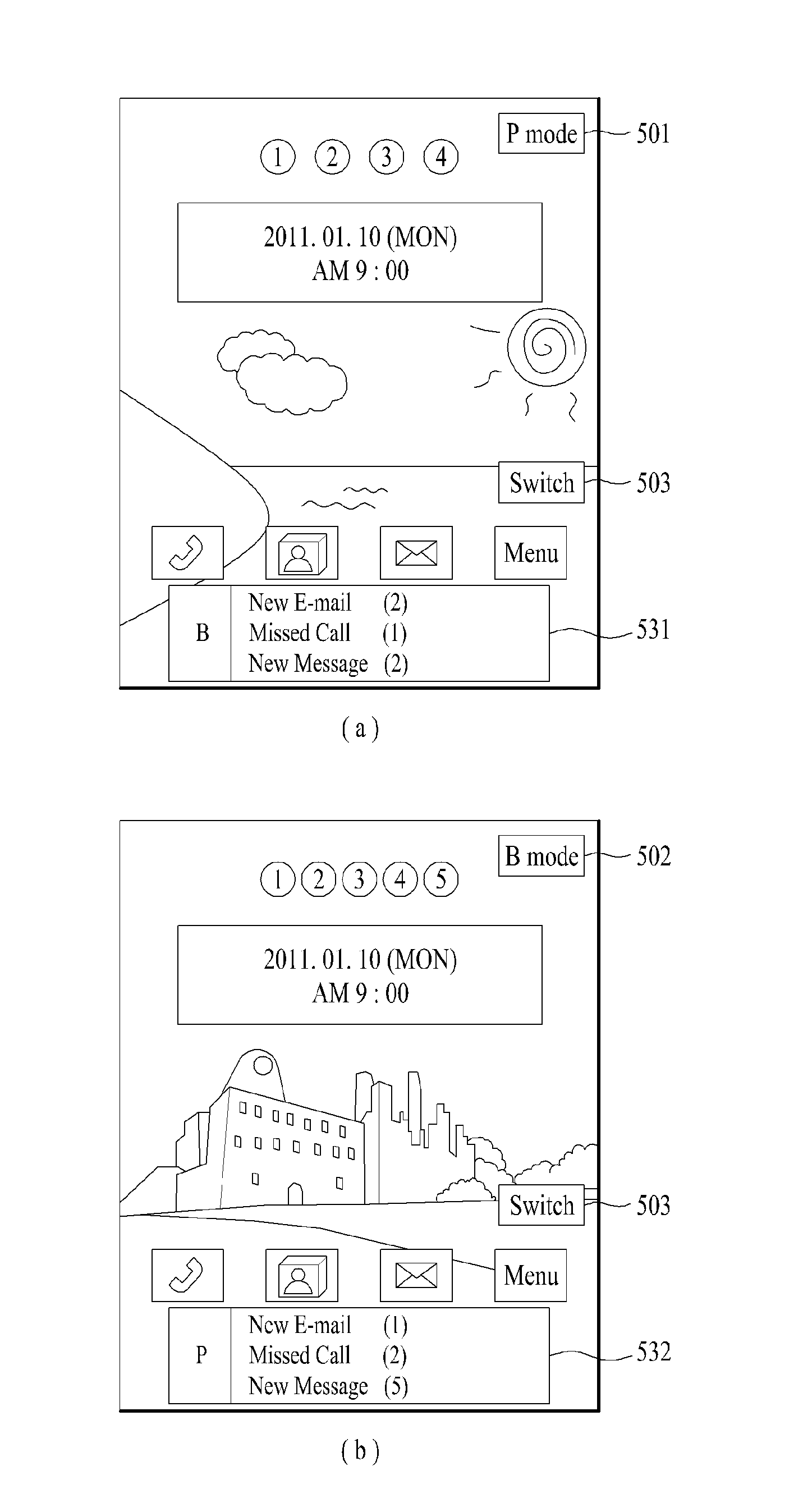 Mobile terminal and method of sharing information therein
