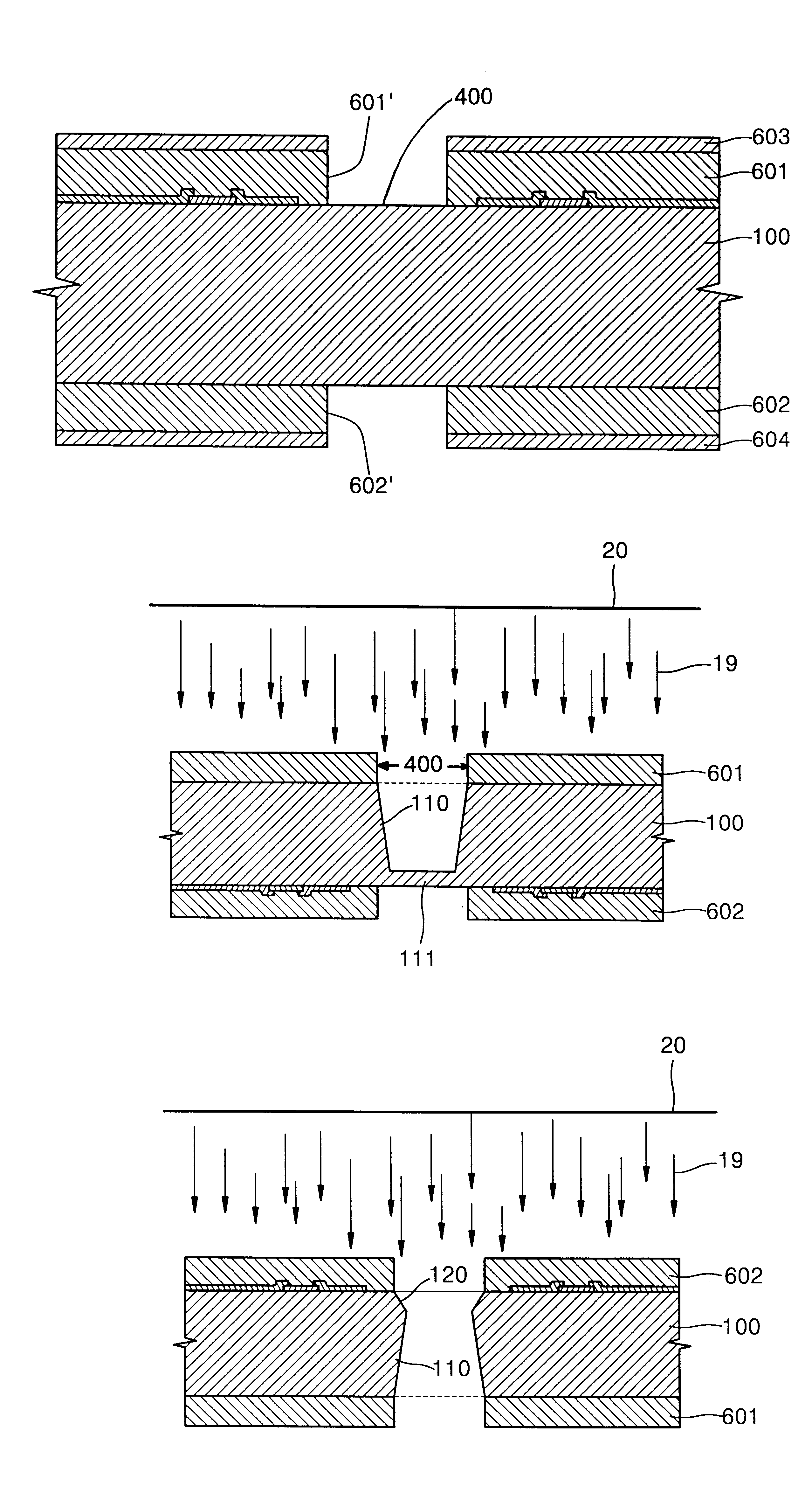 Method for forming throughhole in ink-jet print head