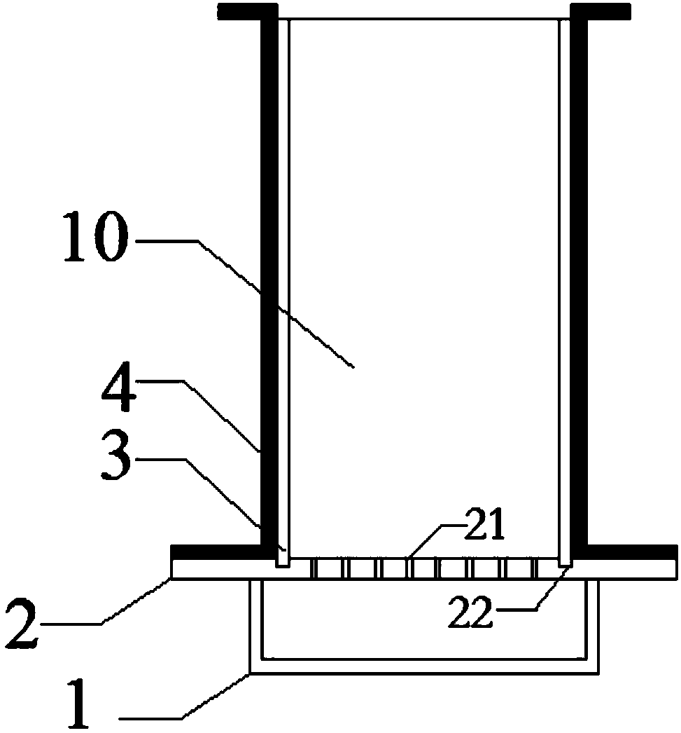 Cement particle material sample preparation device and method for preparing cement particle material sample