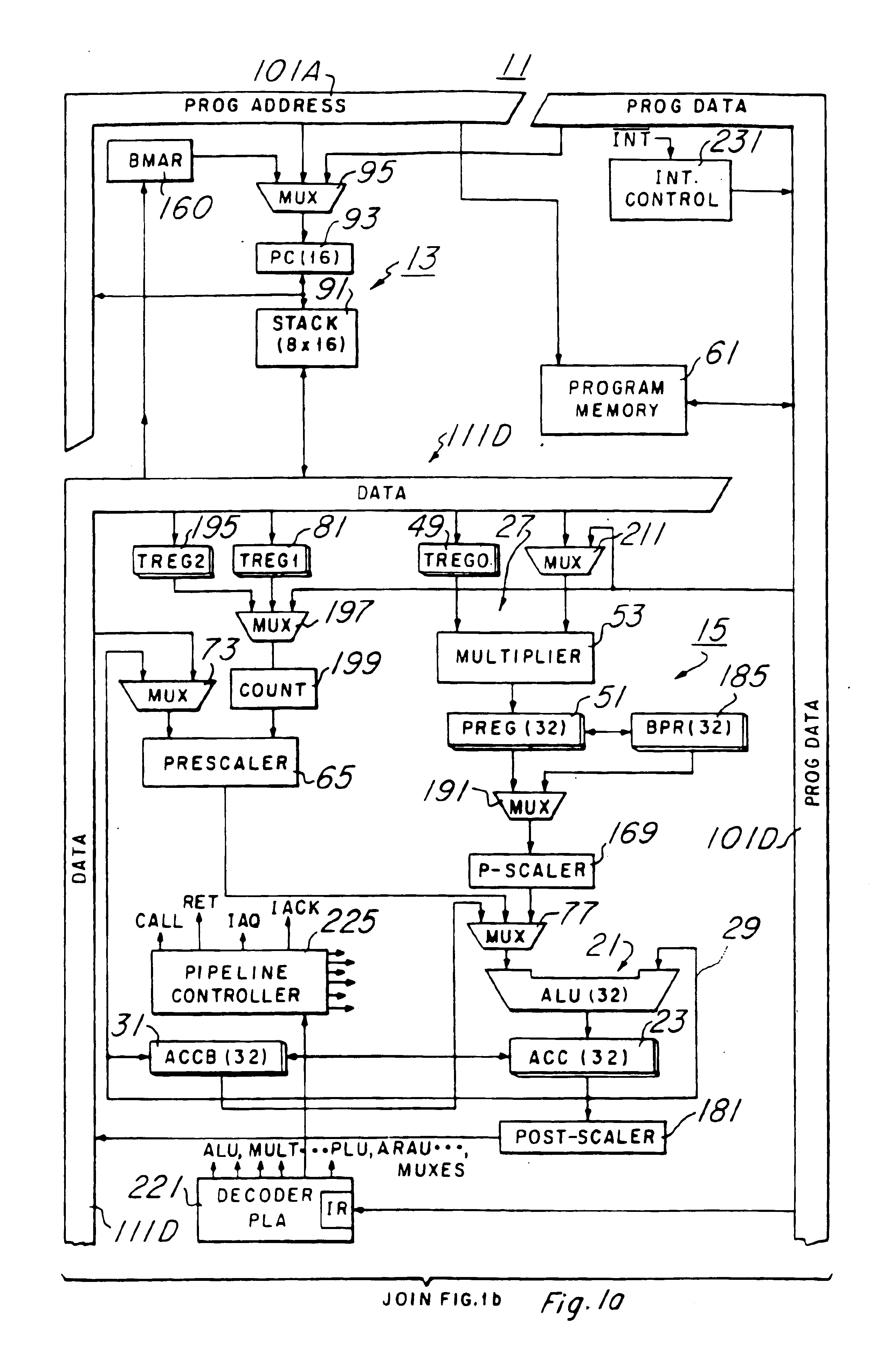 Microphone/speaker system with context switching in processor