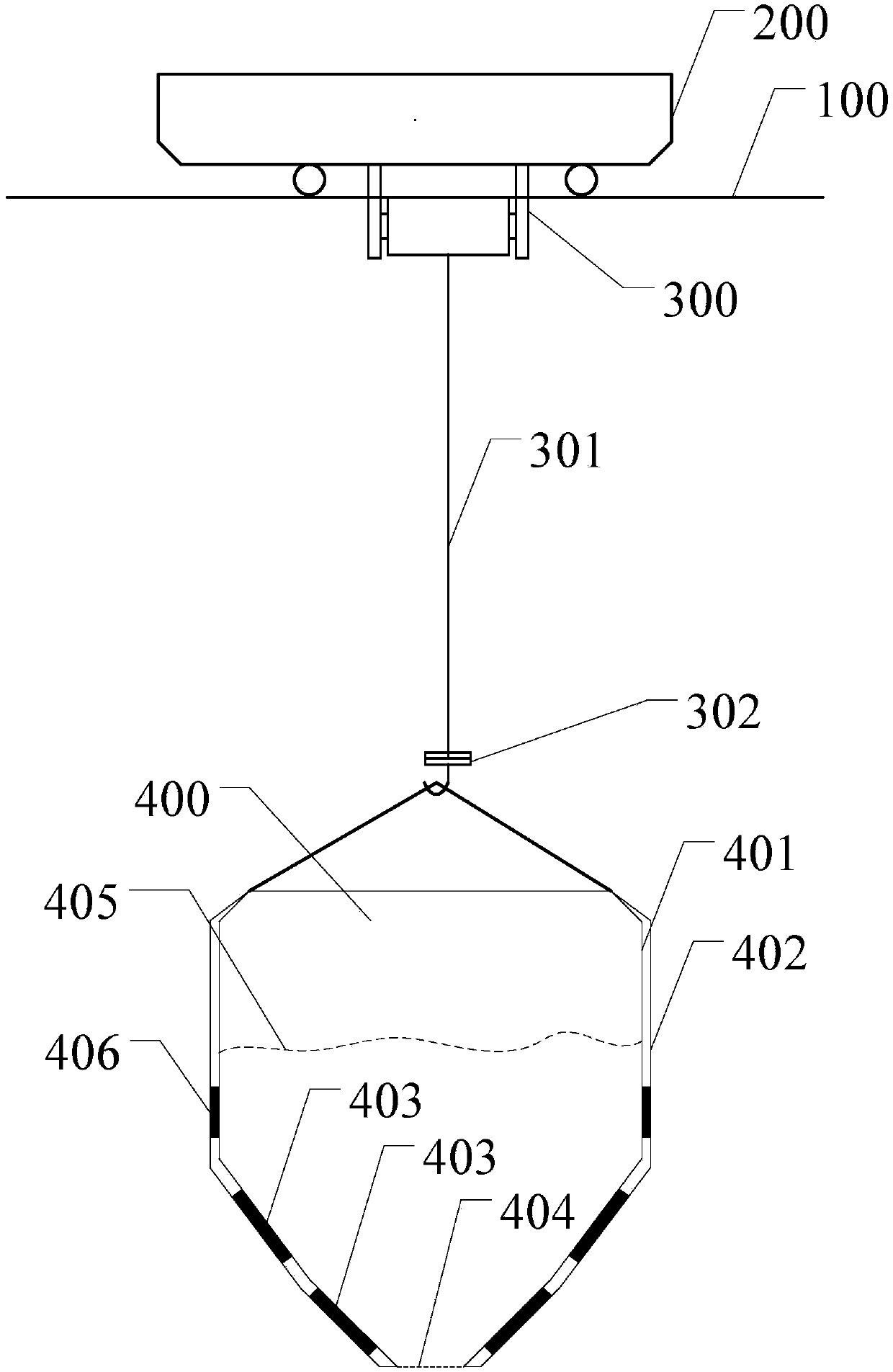 An intelligent material crane system with balanced material distribution