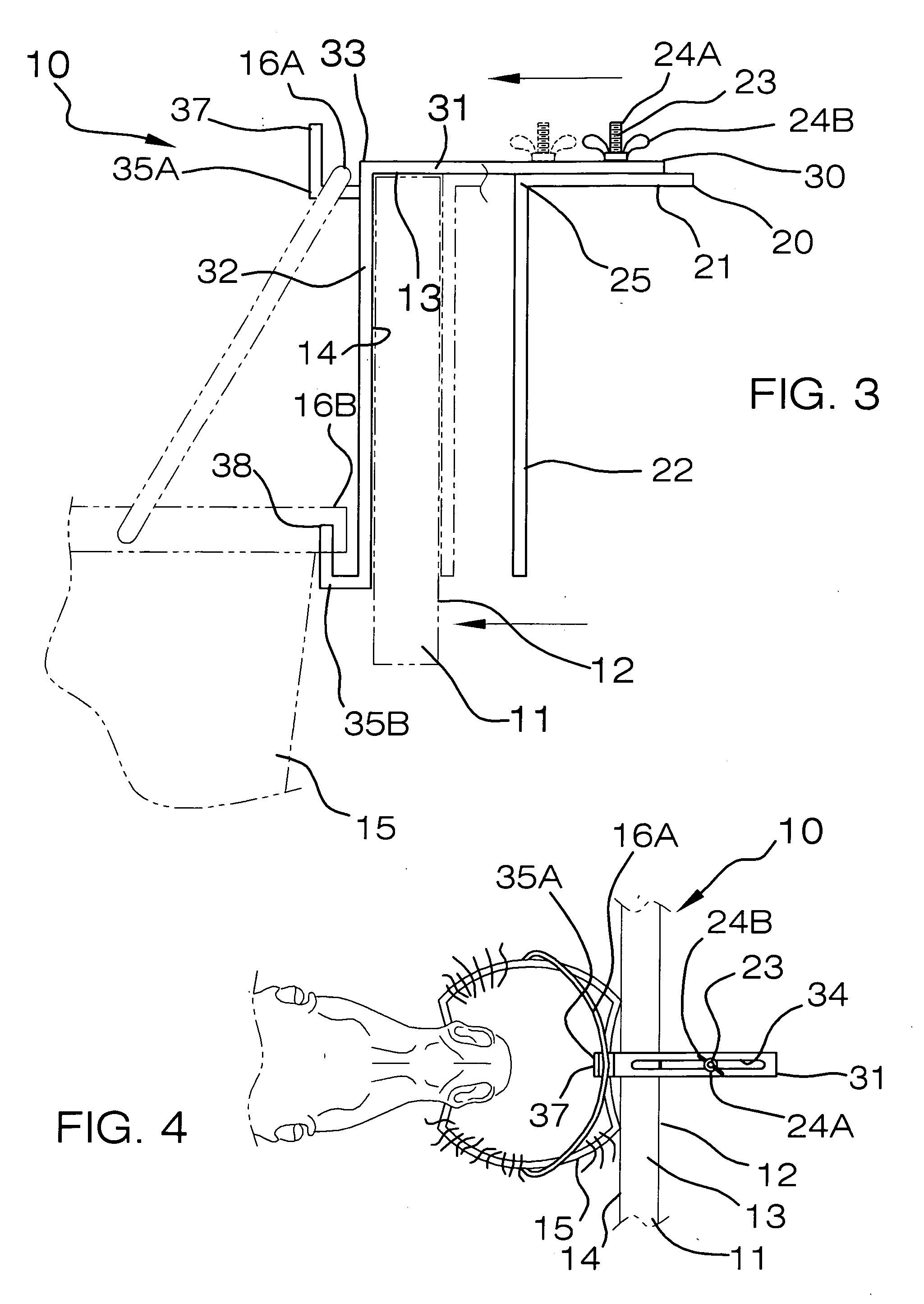Adjustable mounting bracket for feed buckets and the like