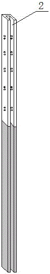 Anti-adhesive type intelligent monitoring vertical rod