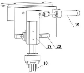 Fully-automatic semi-spiral energy-saving lamp powder-brushing machine and powder-brushing process thereof