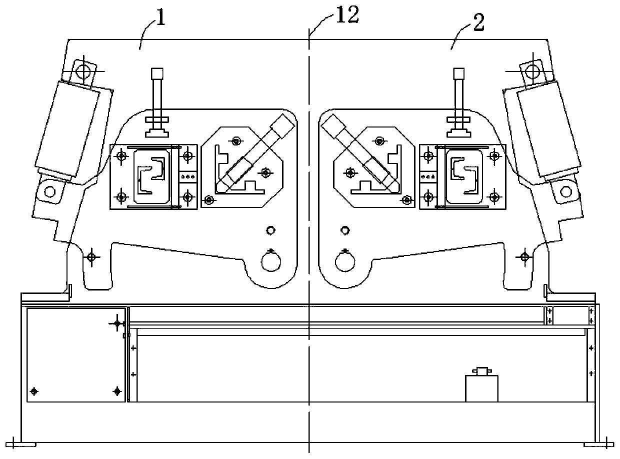 A punching and shearing method of a double-head angle iron hydraulic combined punching and shearing machine