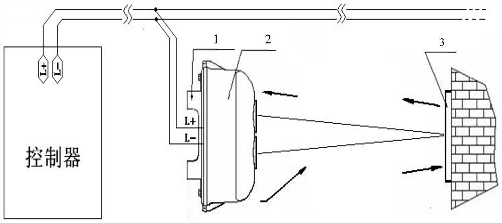 Optical self-checking linear beam smoke detector and on-site self-checking method