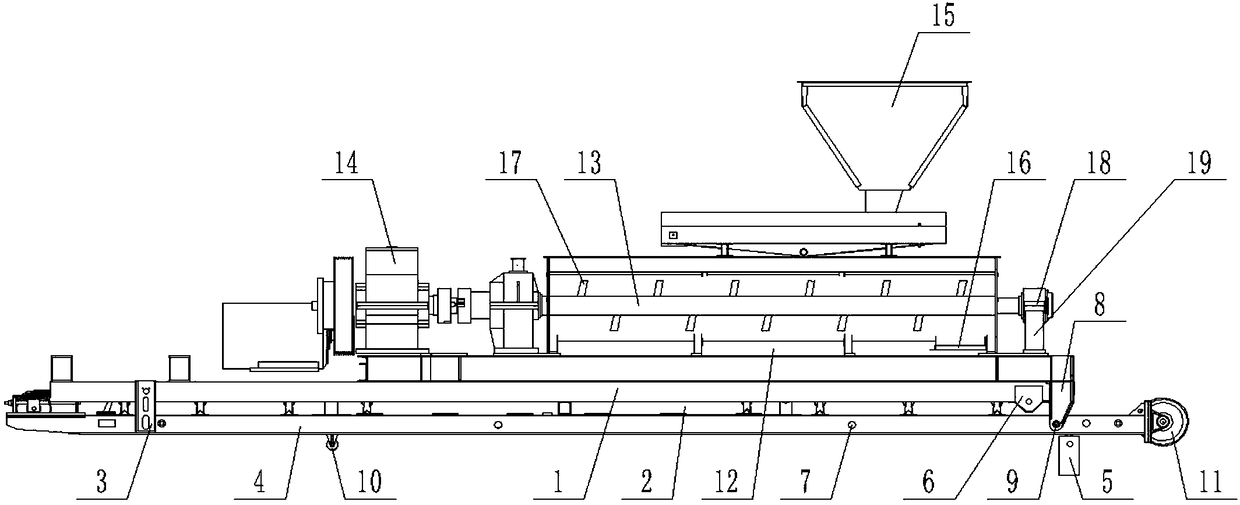 Soil remediation equipment with efficient mixing system