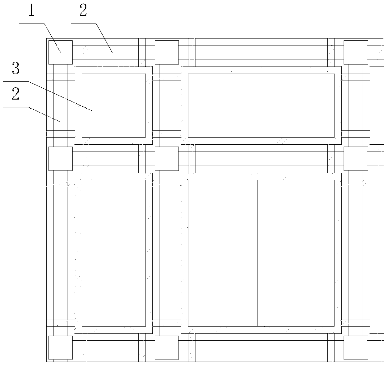 Foundation of power distribution equipment building of prefabricated transformer substation and construction method