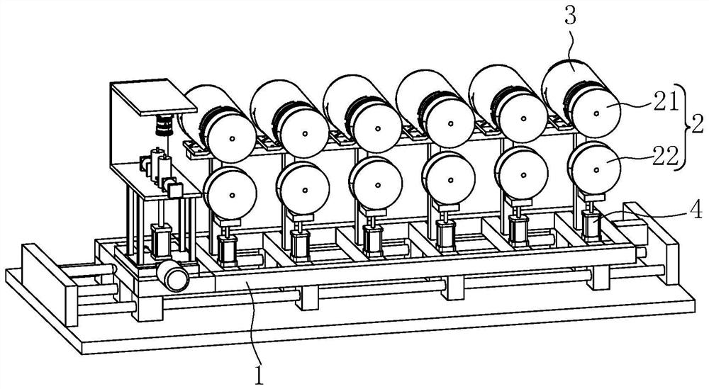 Submarine cable laying wheel set gap adjusting method and system