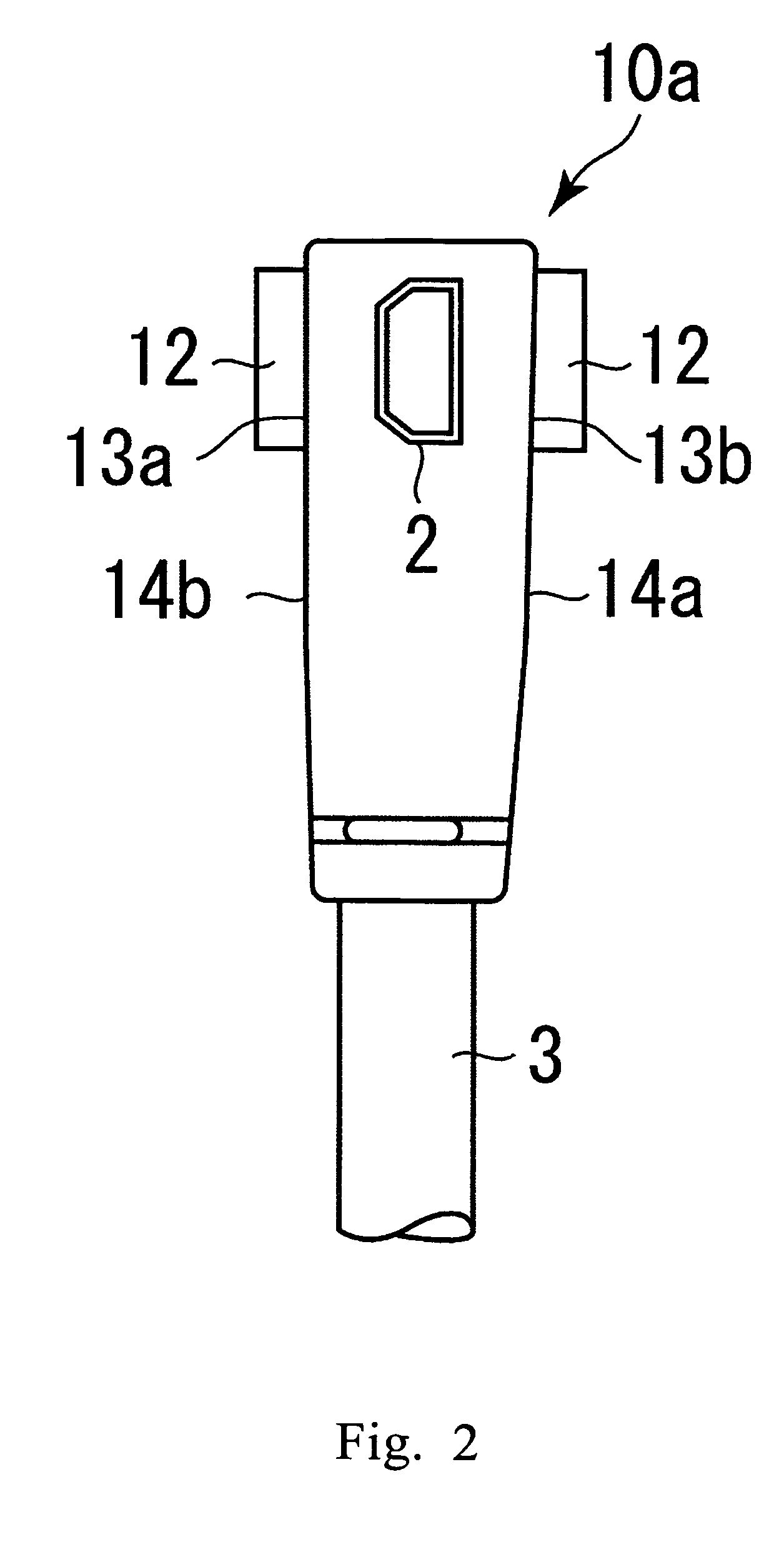 Connector with resin molded portion