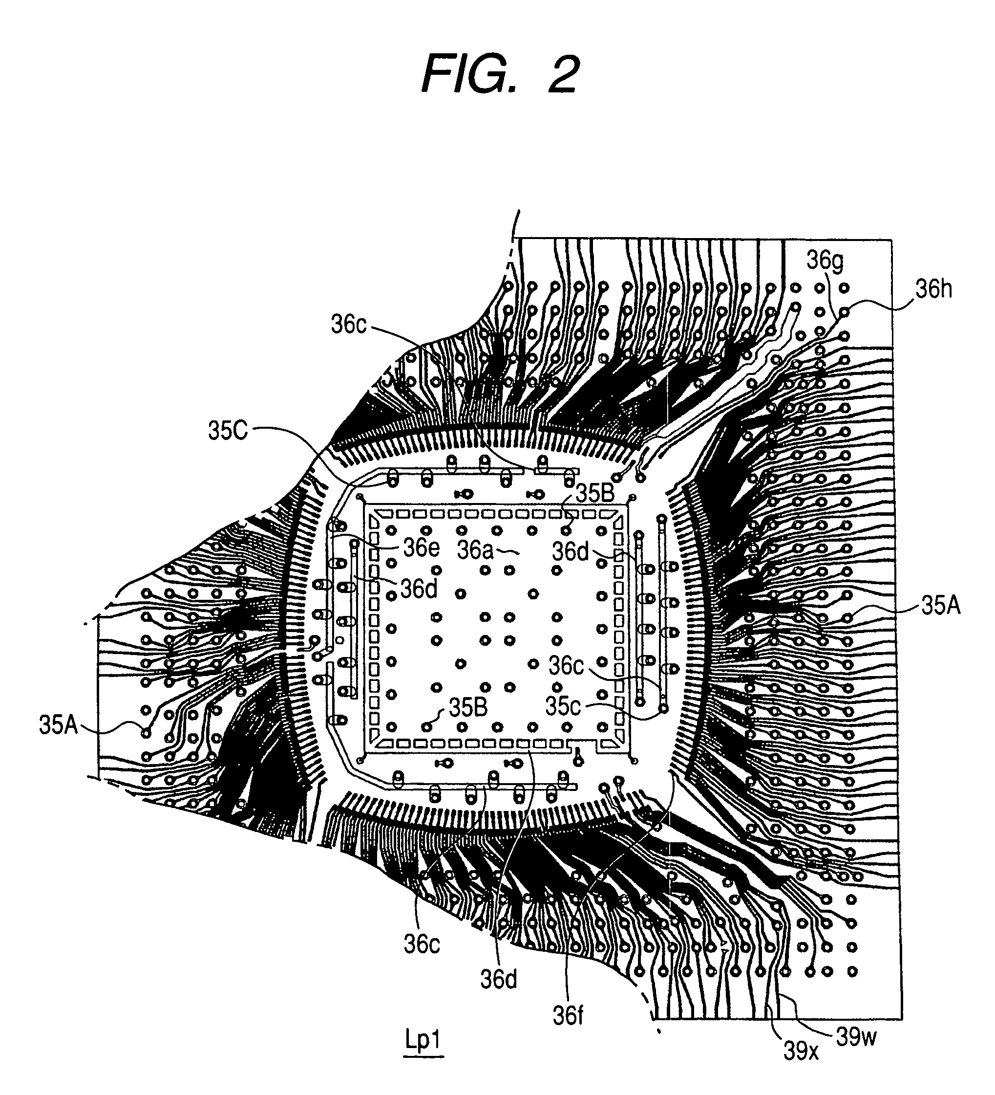 Electronic circuit, a semiconductor device and a mounting substrate