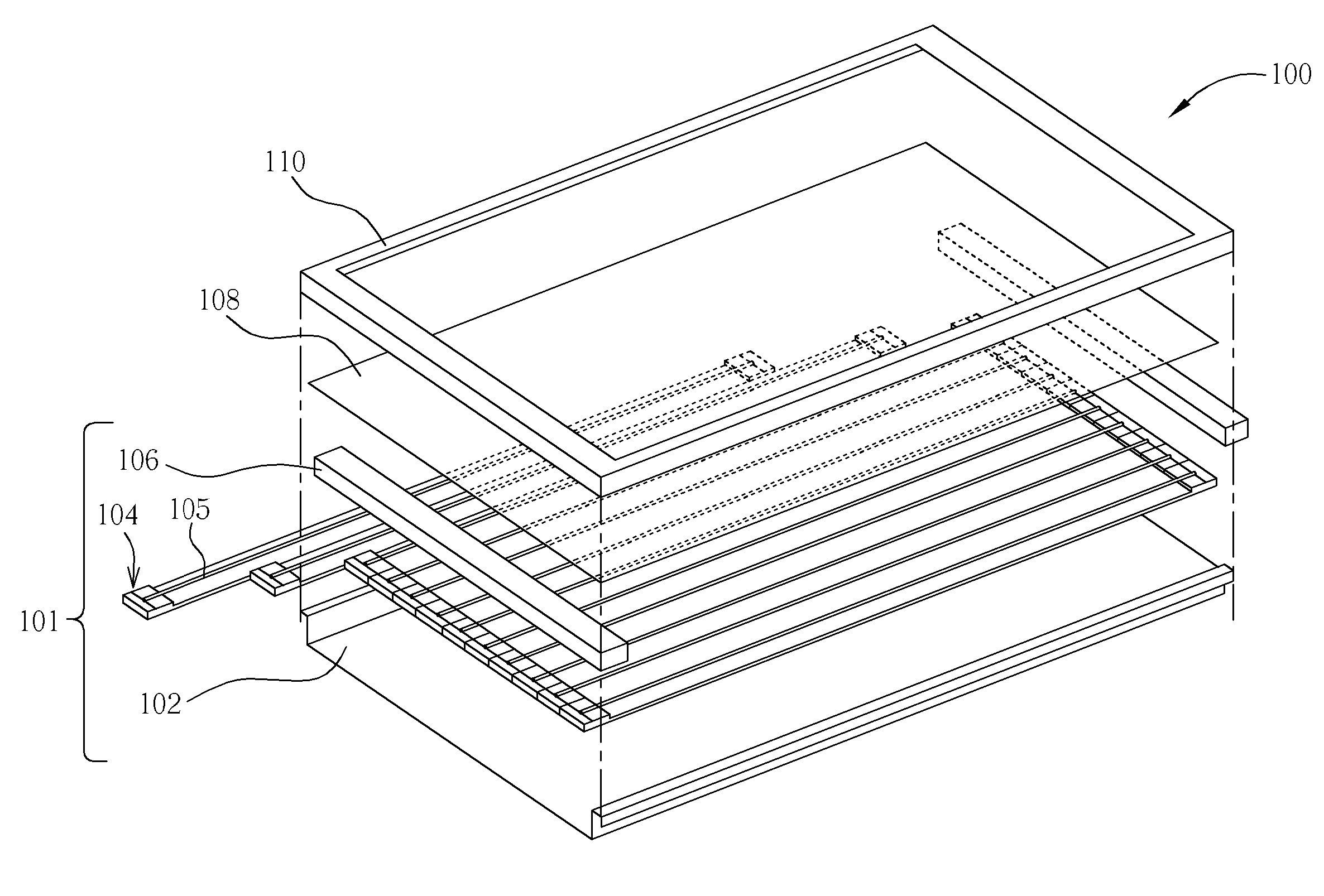 Backlight module using replaceable external electrode lamps