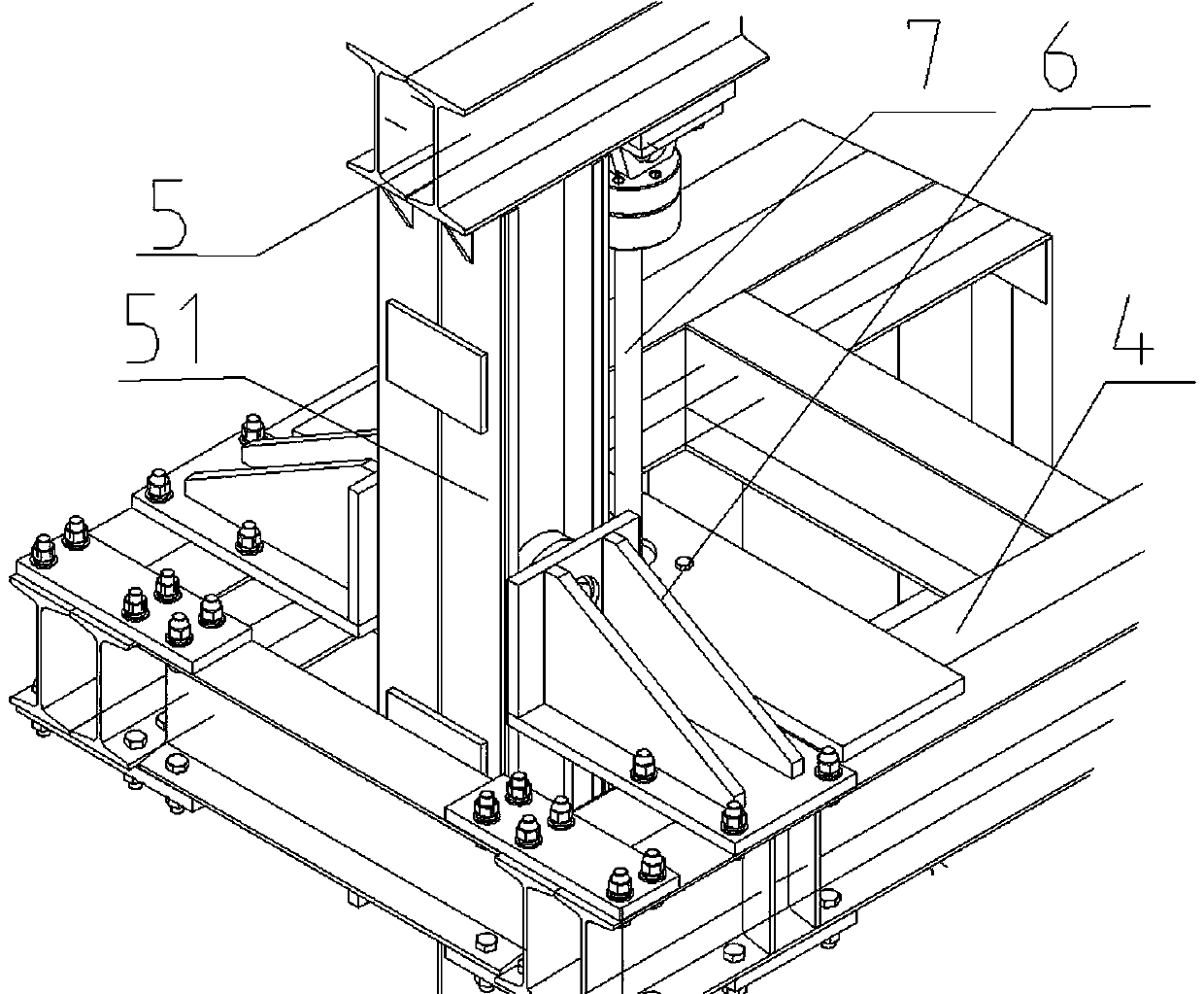 A hanging basket with vertical lift and limit function