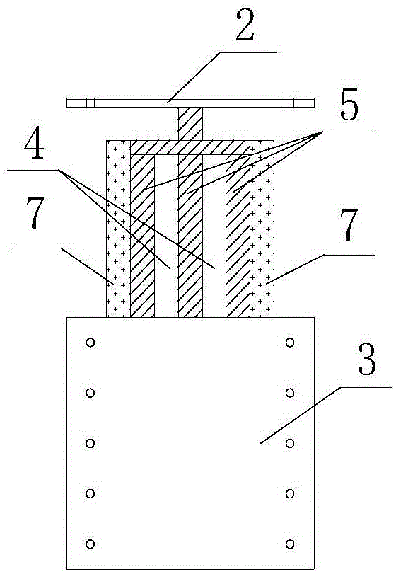 Angle-adjustable fan-shaped lead viscoelastic corner damper