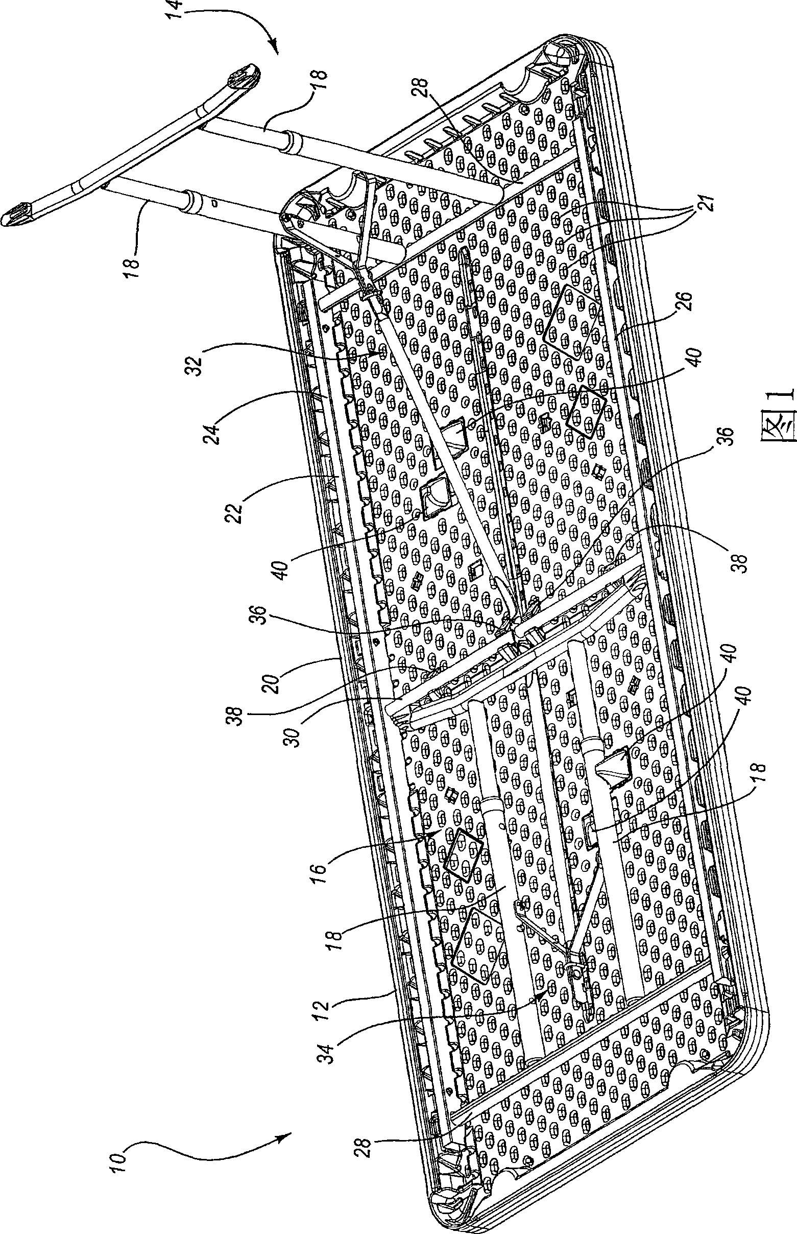 Table with receiving members