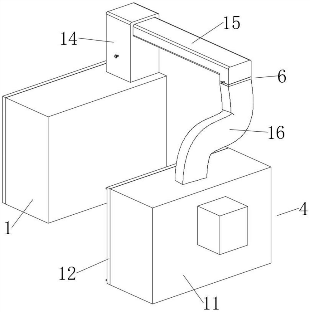 Ice maker component with good cold air drainage effect