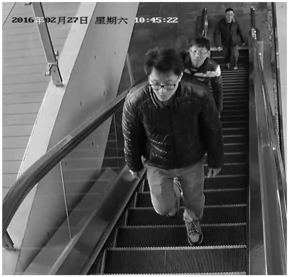Passenger fall detection method for escalator based on deep learning