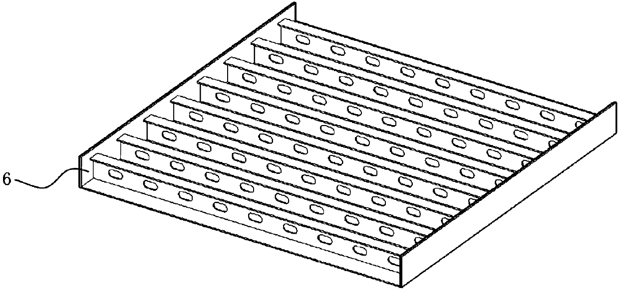 Orthotropic steel plate-concrete composite bridge deck and construction method thereof