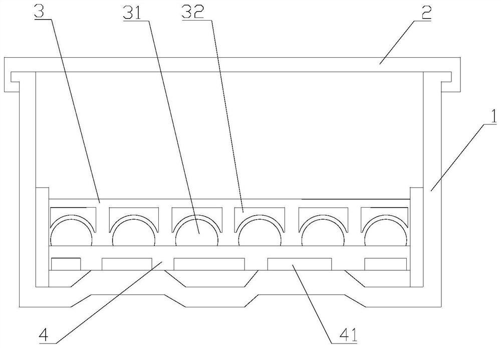 Heat dissipation type cable bridge with cable isolation function