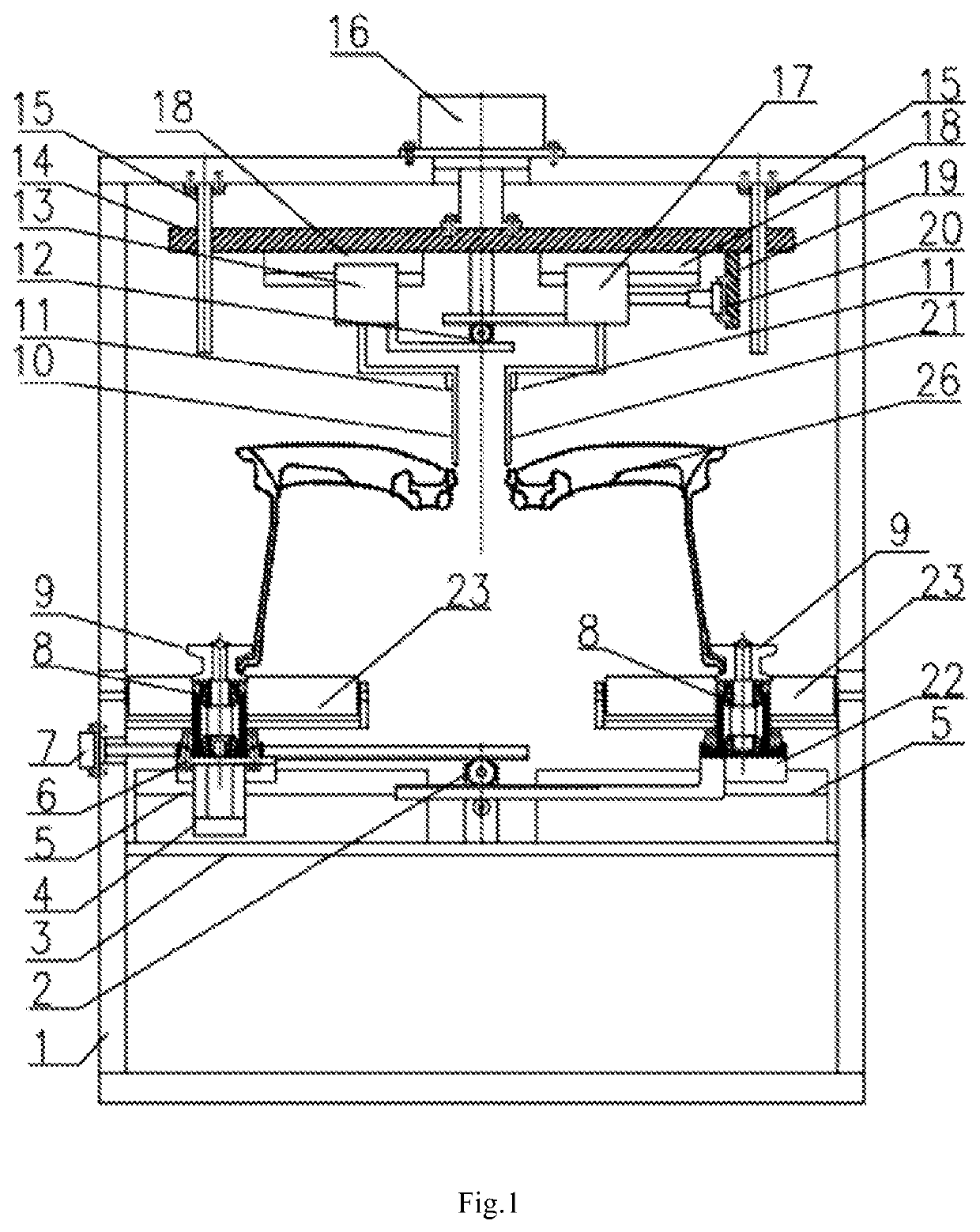 Device for removing burrs from riser of aluminum alloy wheel