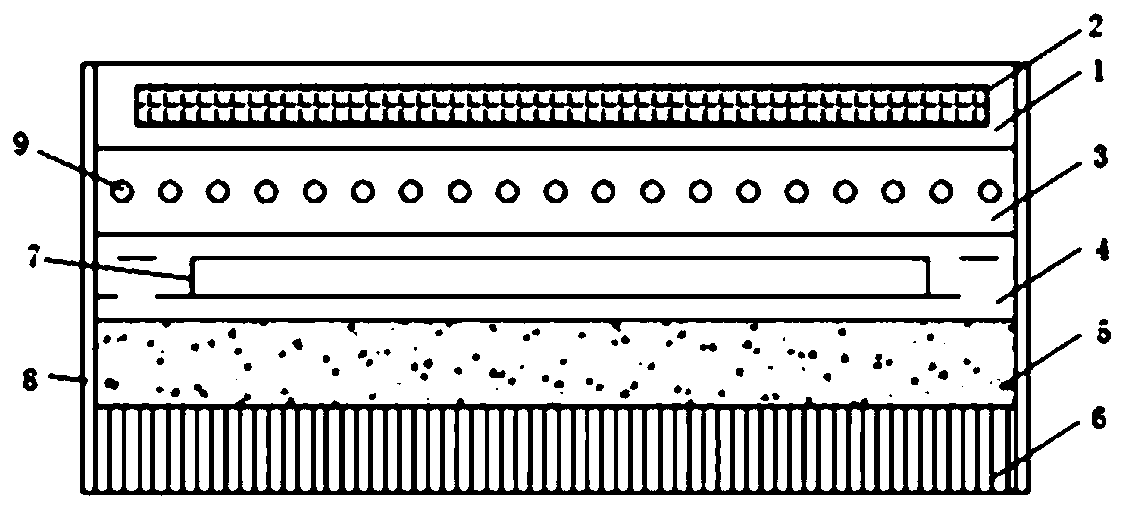 Diffuse reflection landscape lighting and indication module and system for pavement based on solar energy and LED array