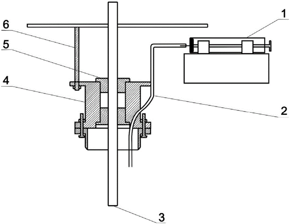 Continuous feeding device for solution method centrifugal spinning