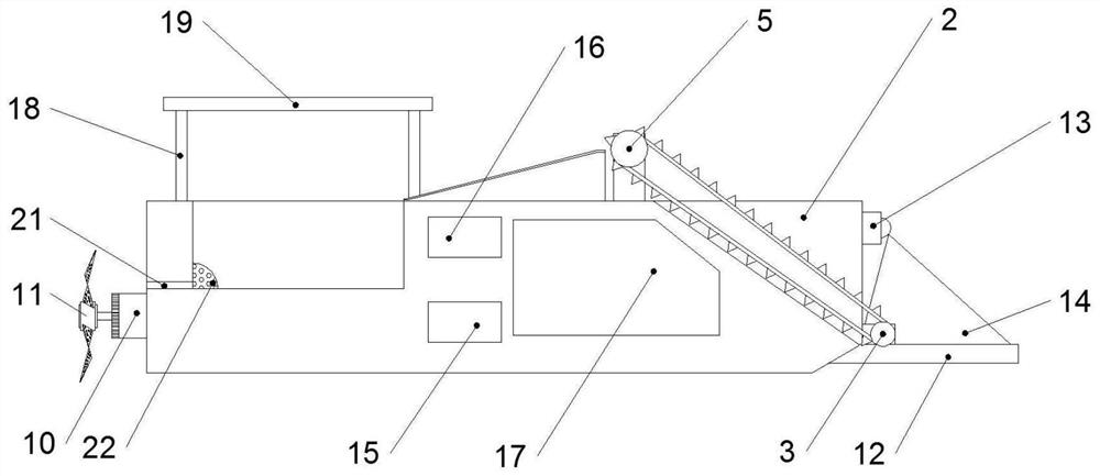 Device for automatically filtering impurities on water surface in aquaculture and using method