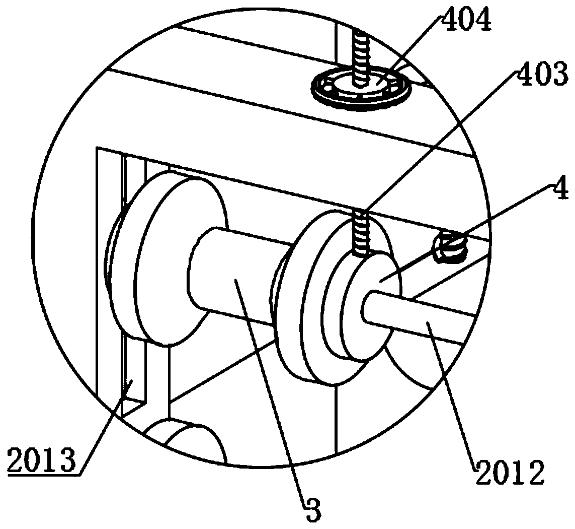 Power cable erection conveying device having clamping mechanism