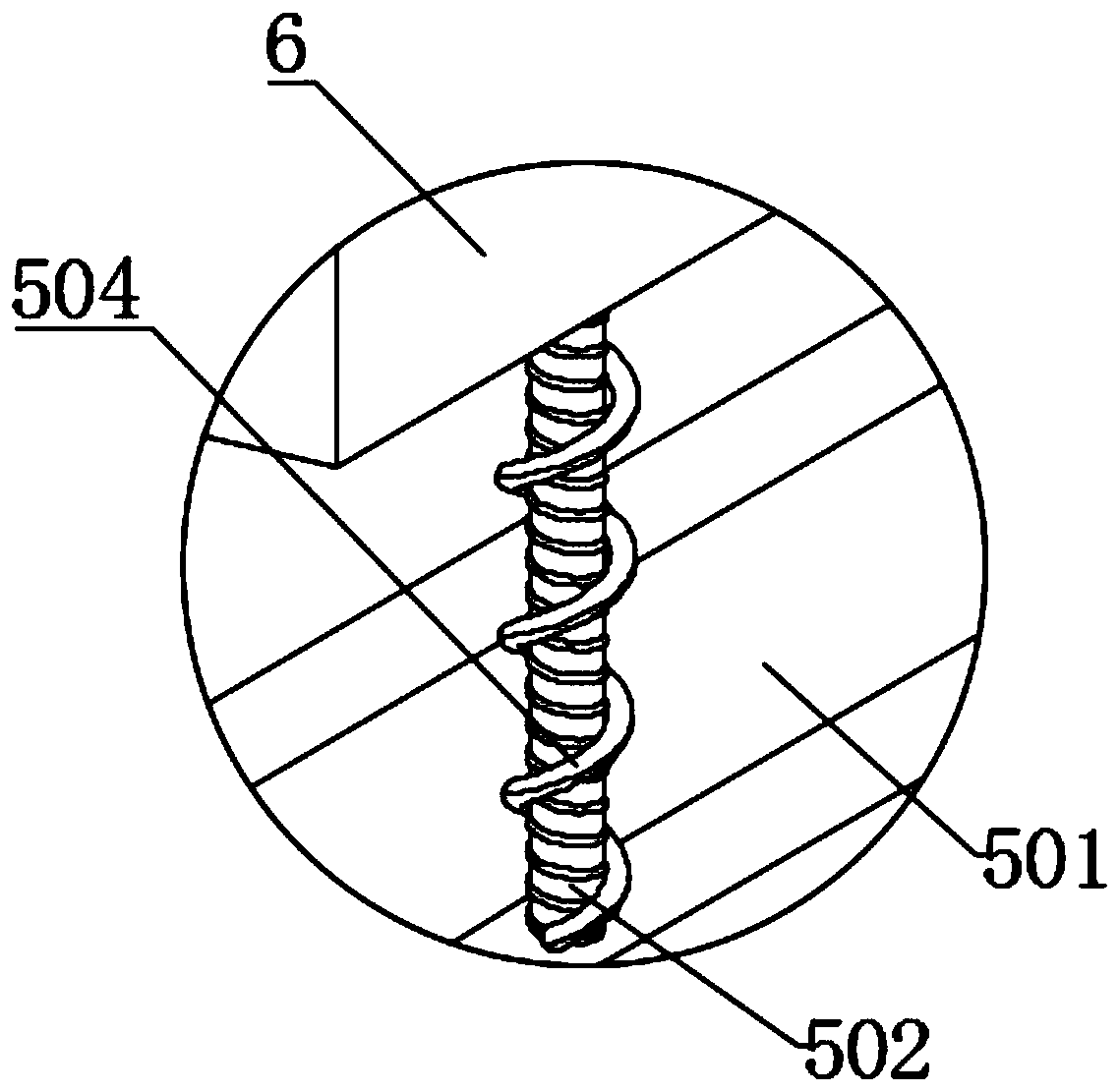 Power cable erection conveying device having clamping mechanism