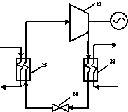 Compressed carbon dioxide energy storage system with heat storage cycle in dual underground gas storage chambers