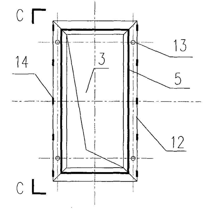 Water receiving device for measuring hole of upper and lower surface detection instruments