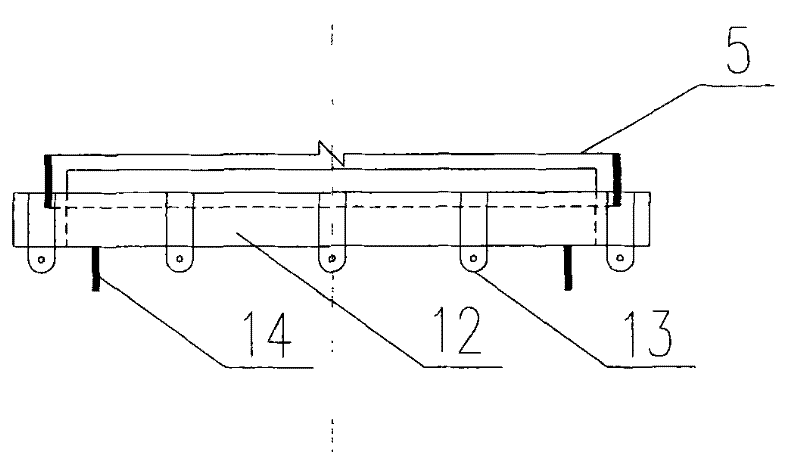 Water receiving device for measuring hole of upper and lower surface detection instruments