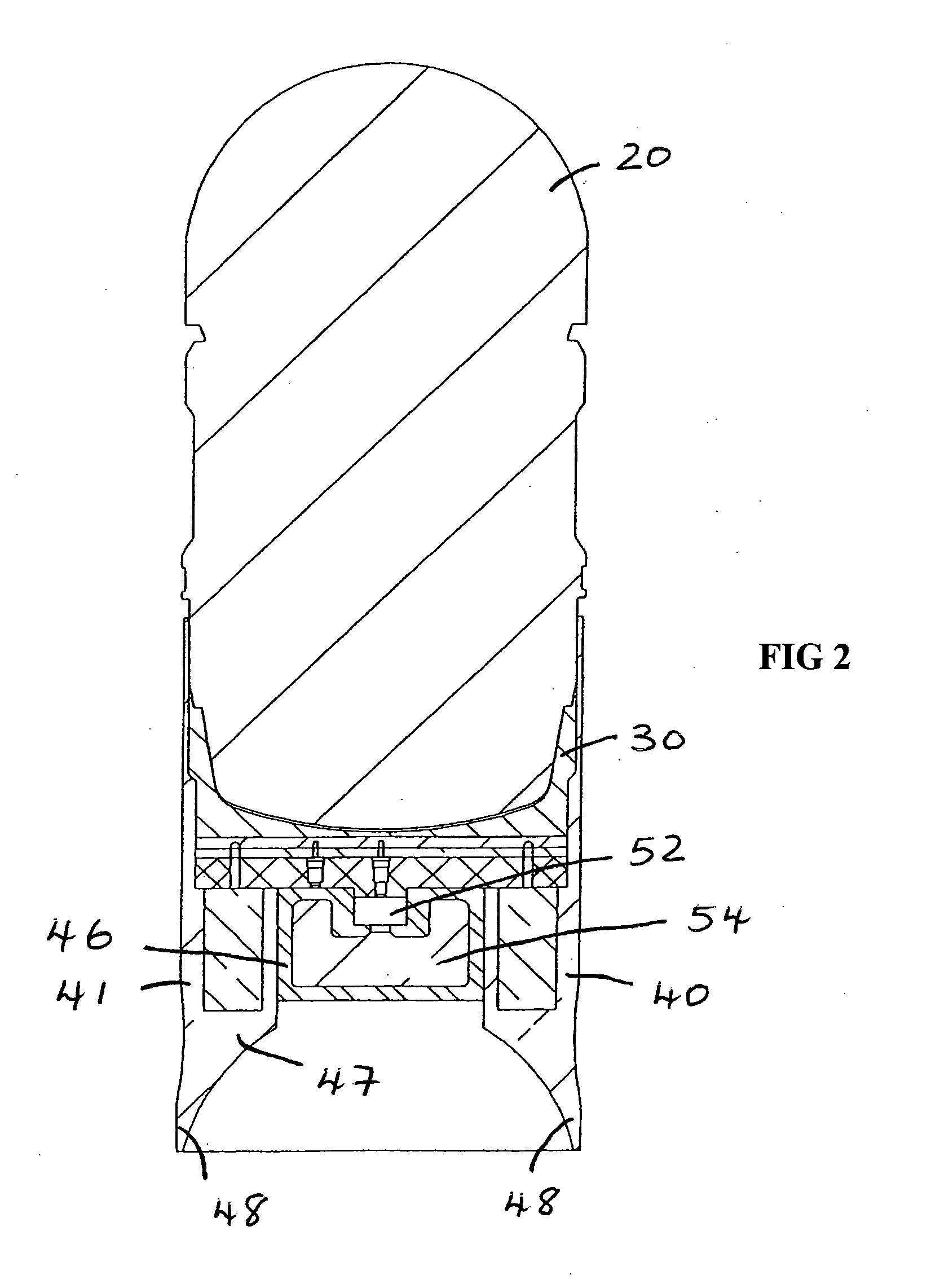 Adaptor for stackable projectile