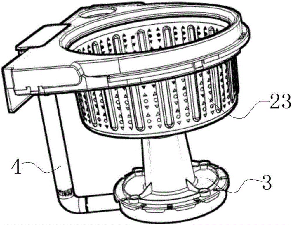Water circulation type split mop barrel