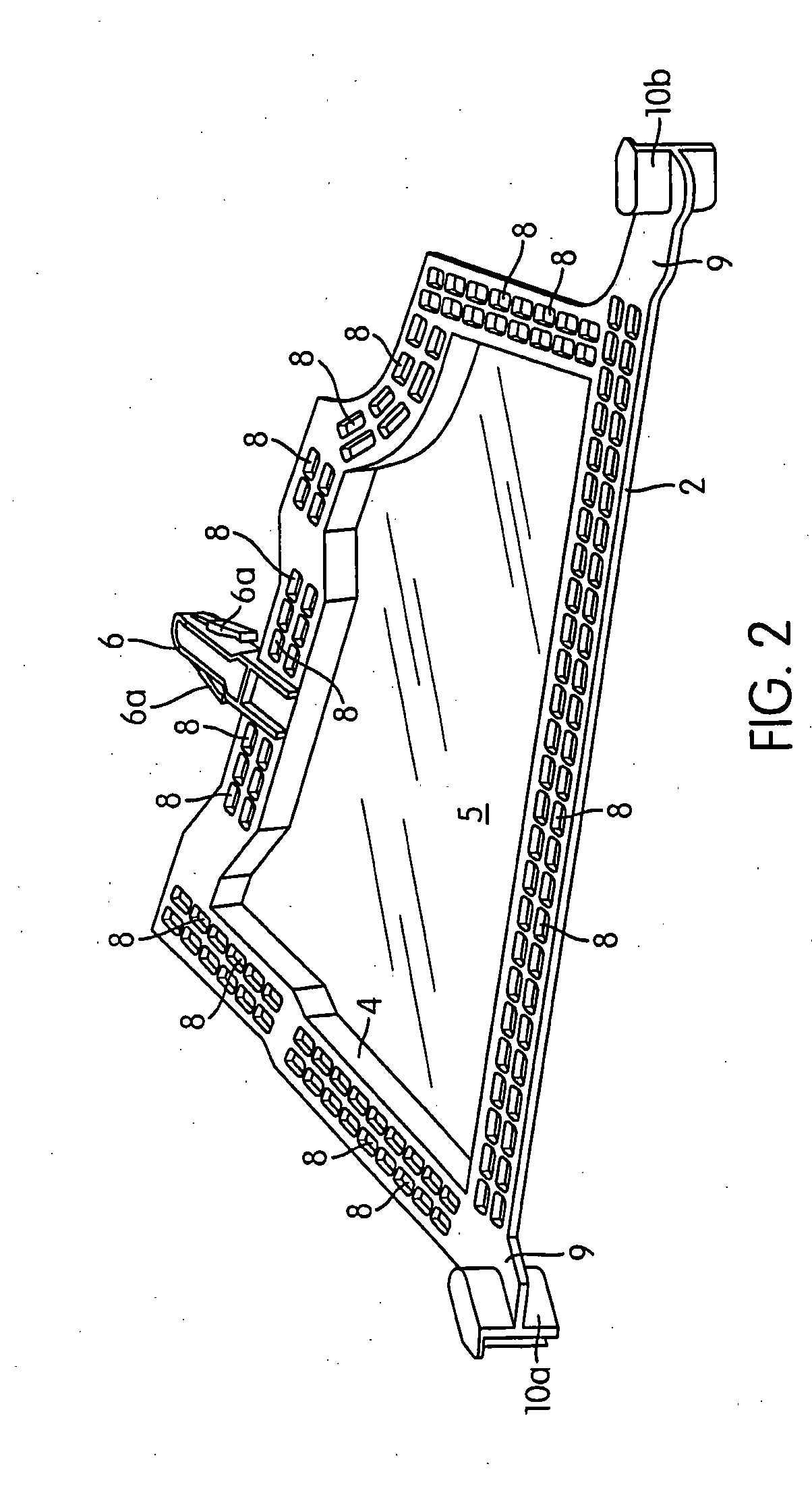 Holding jig for a formable material