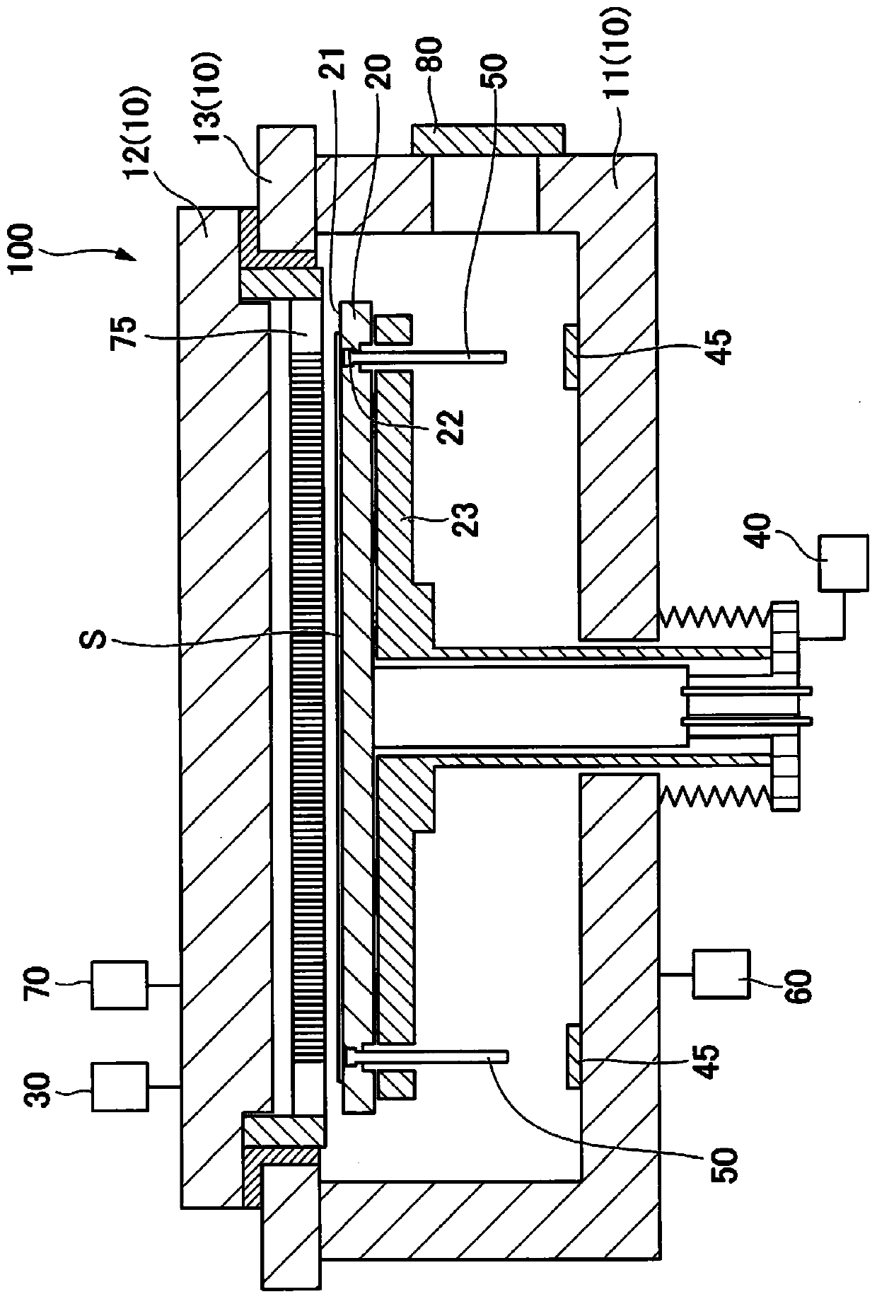 Lift pin and vacuum treatment device