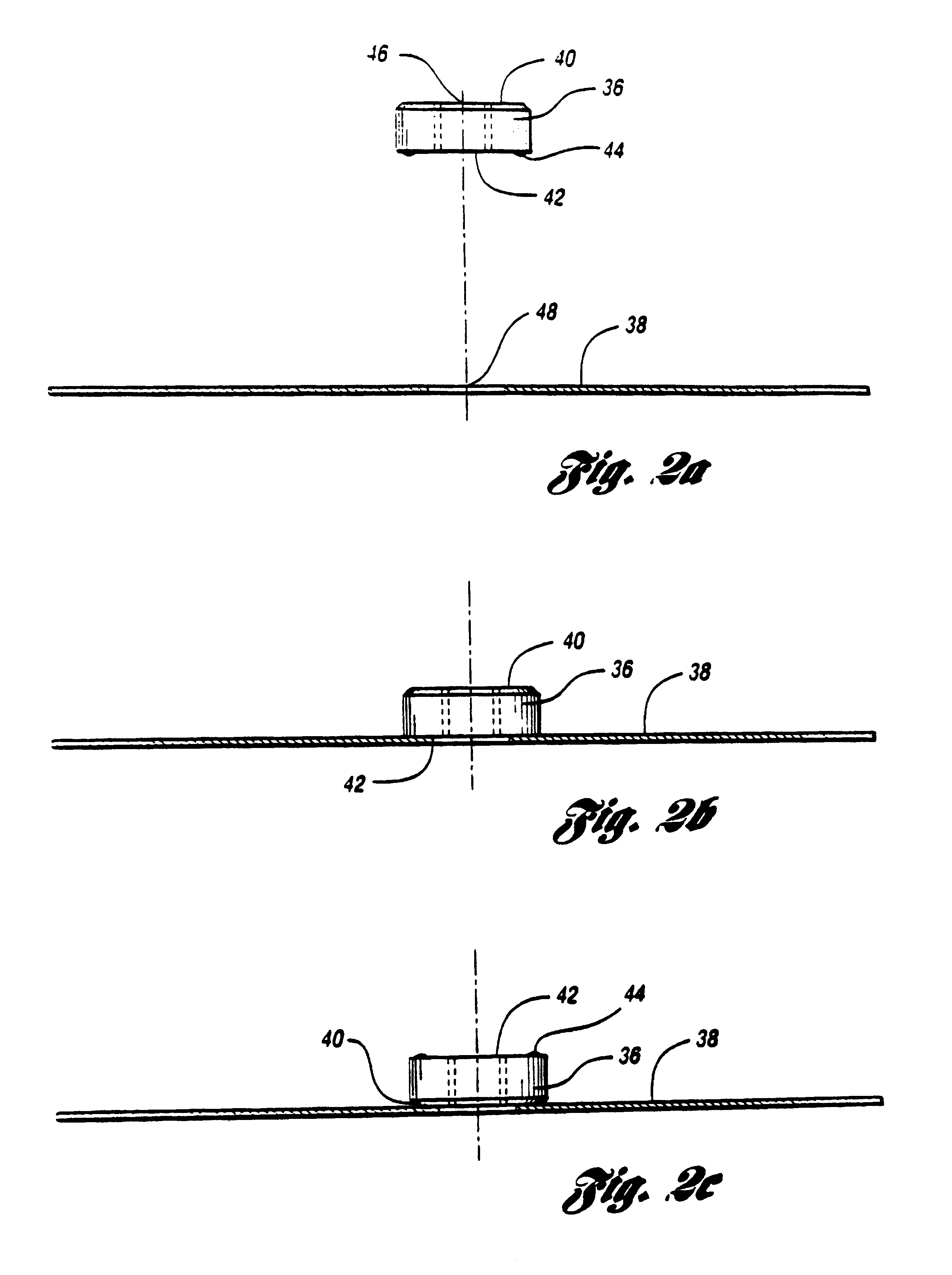 Resistance projection welding system and method for welding a fastener element to a workpiece