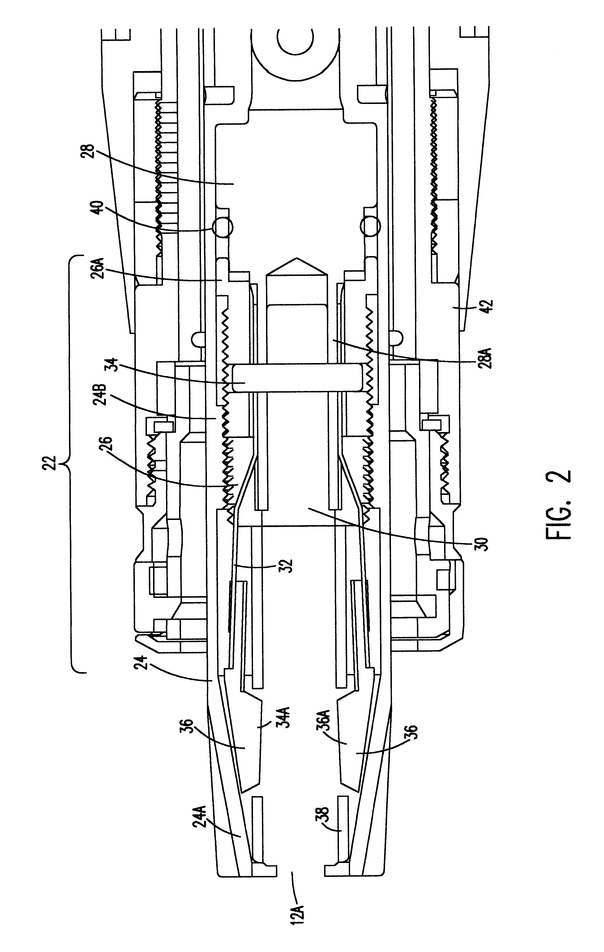 Connector assembly for a surgical saw blade