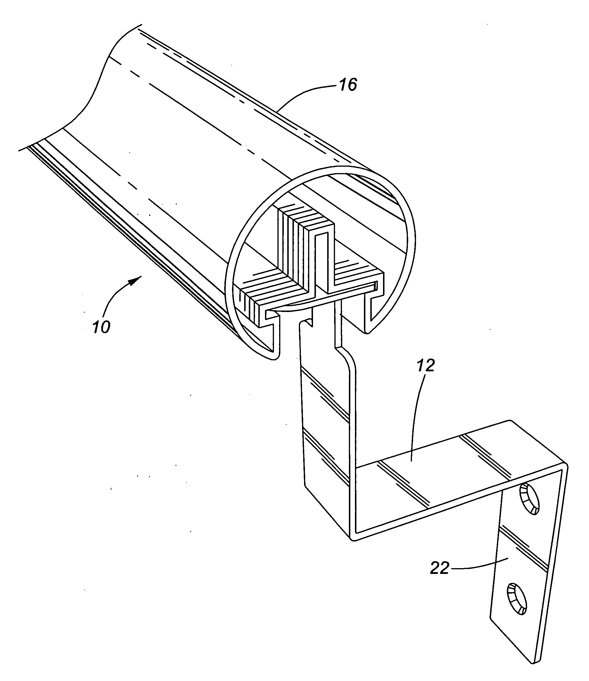 Handrail assembly and method