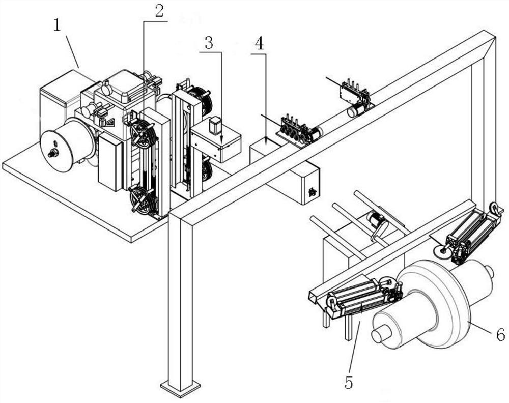 Forming method and winding equipment for improving bearing capacity of all-wire radial tire ring part