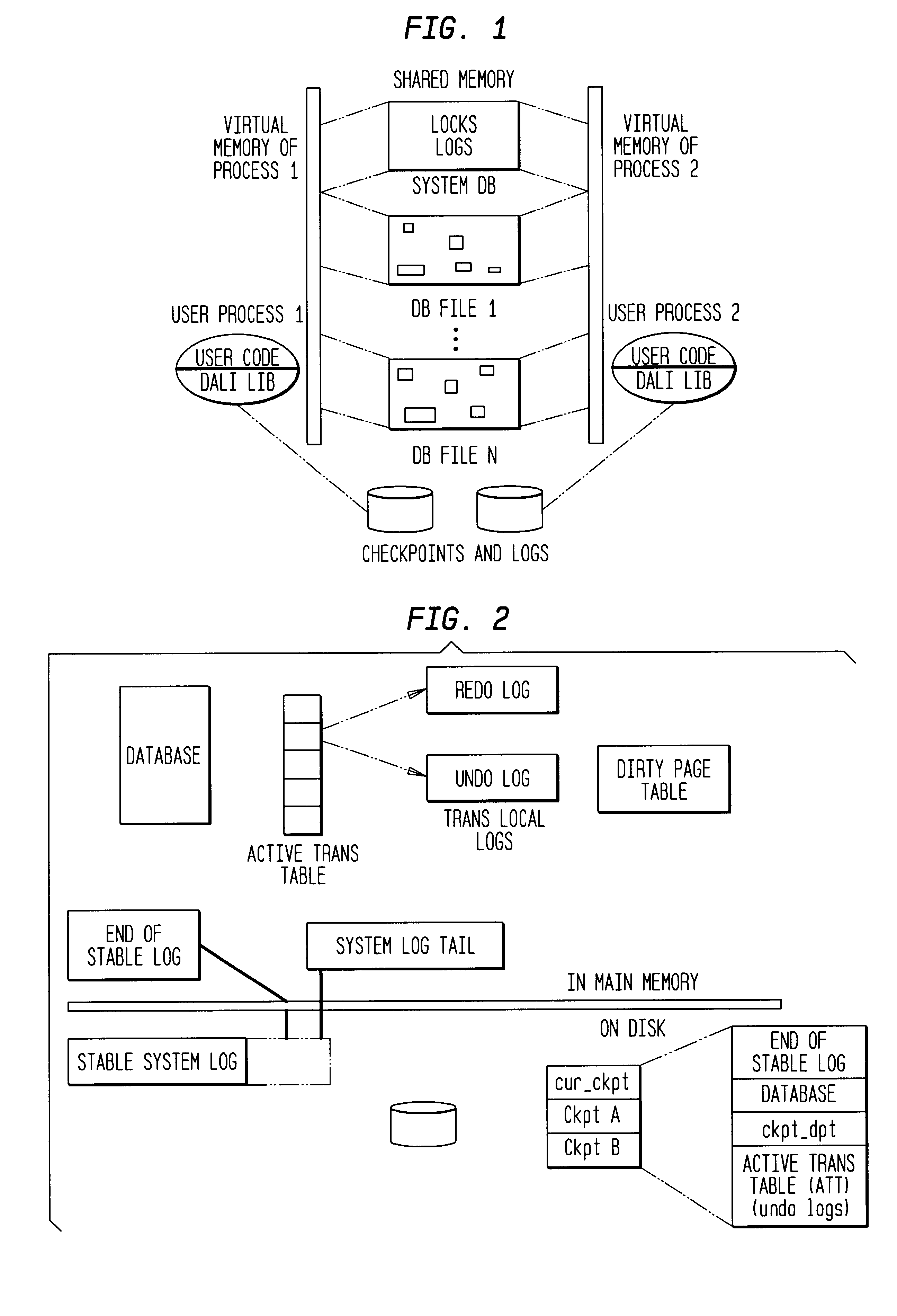 Method and apparatus for detecting and recovering from data corruption of a database via read logging