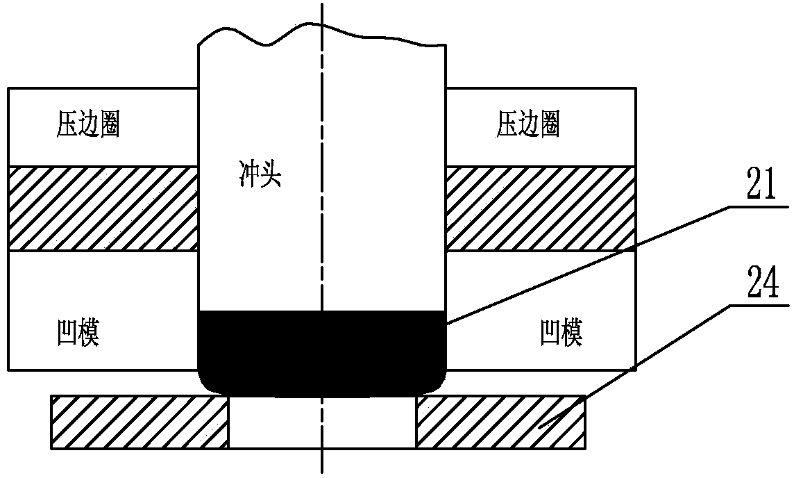 Foil plate miniature composite component micro punching forming and connecting device and Foil plate miniature composite component micro punching forming and connecting method