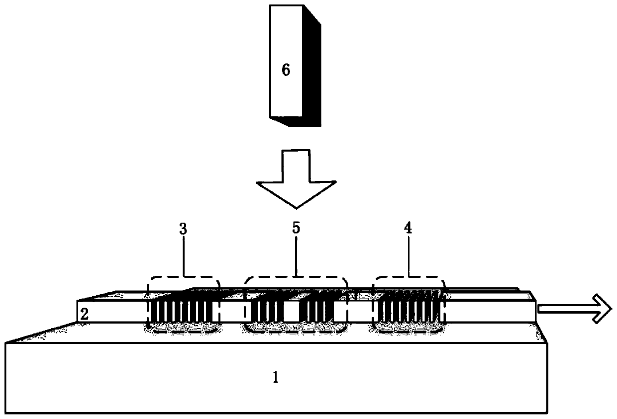 One-dimensional photonic crystal edge-emitting laser based on organic semiconductor and its realization method