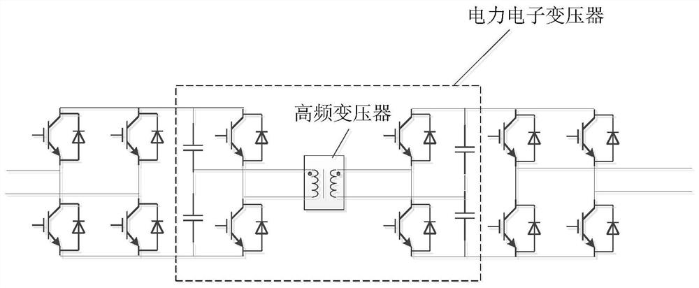 Three-phase motor train unit traction transmission power supply system