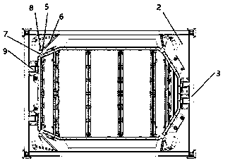 New energy vehicle battery frame base transfer loading shelf